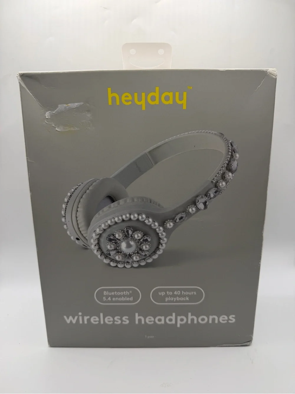 heyday Wireless Headphones with Decorative Pearls